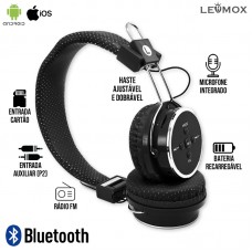Headphone Bluetooth LEB05 Lehmox - Preto
